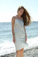 Blue Little Heart strap nightgown by Not Just Pajama featuring a delicate heart design and comfortable fit.