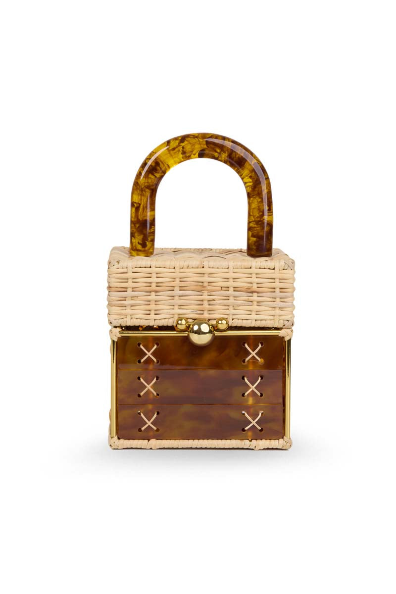 CACAU TURTLE TOP HANDLE BAG - CULT MIA