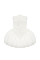 Balykina Clara Dress in Ivory, a mini dress with elegant design, showcased with its soft fabric and stylish fit.