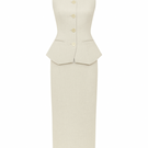White Plan HIGHRAP co-ord set featuring matching top and pants with a stylish, casual fit and comfortable fabric.
