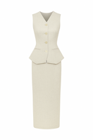 White Plan HIGHRAP co-ord set featuring matching top and pants with a stylish, casual fit and comfortable fabric.