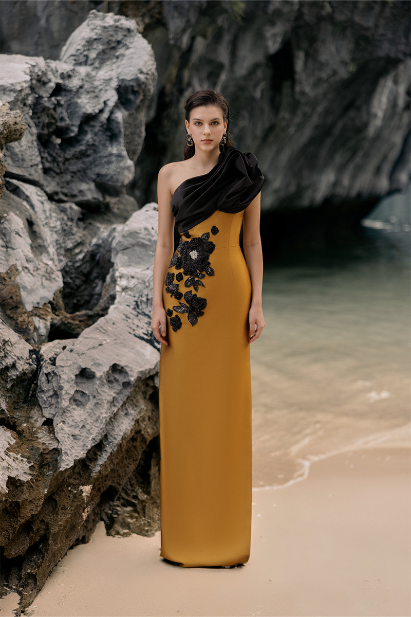 BAMBOO TAFFETA GOWN - CULT MIA