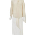 White Plan Ivory Grace co-ords set featuring a stylish matching top and pants in a soft, elegant fabric.