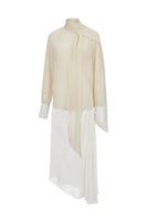 White Plan Ivory Grace co-ords set featuring a stylish matching top and pants in a soft, elegant fabric.