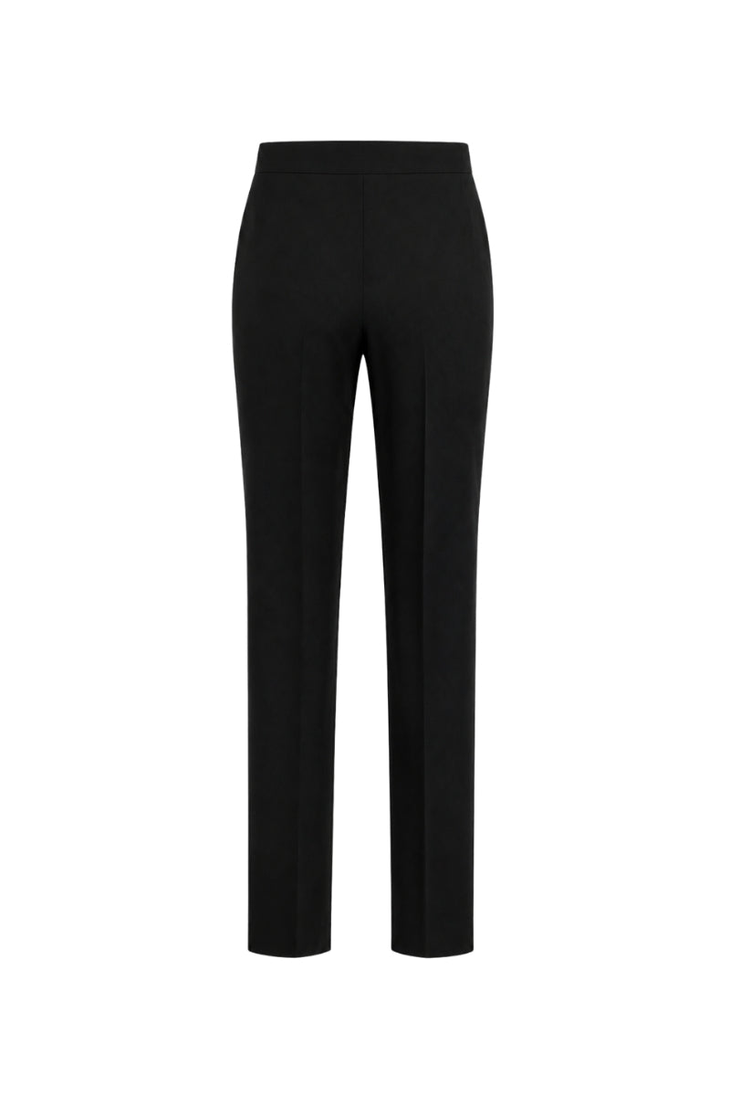 ARCED CREPE TROUSERS