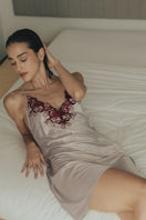 Entos NAO camisole in soft rose color, lightweight nightgown with delicate fabric and relaxed fit, ideal for comfortable sleepwear.