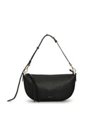 Black Denise mini shoulder bag by Vikele Studio with a sleek compact design and adjustable strap.