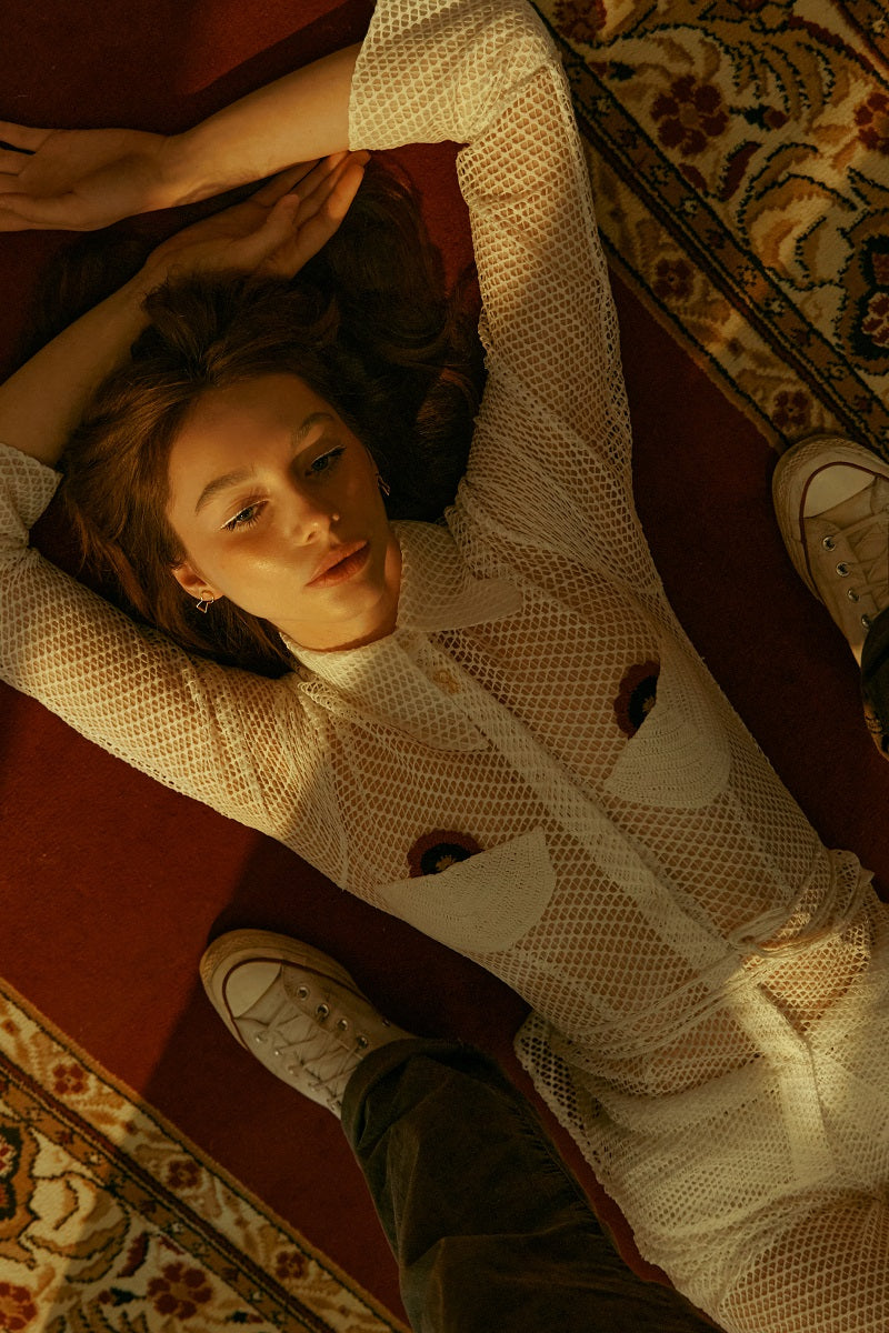 MESH SHIRT IN WHITE - CULT MIA