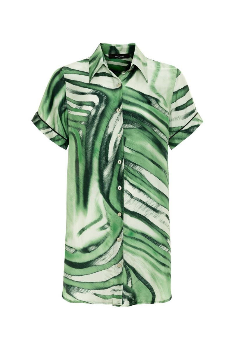 AQUAFLORA LOGAN BUTTON DOWN SHIRT IN ROCCO - CULT MIA