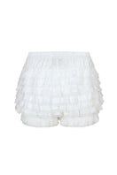 Chictopia Lola Ivory shorts with high waist and relaxed fit, styled with casual accessories and neutral background.