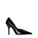 Black 10th Floor Uptown Heel showing sleek pointed toe and stiletto heel, stylish women's high heel footwear.