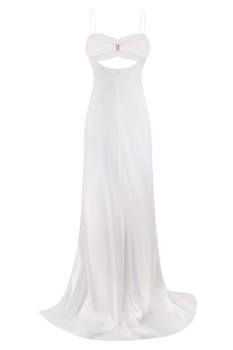 WHITE ETERNITY MAXI DRESS - CULT MIA