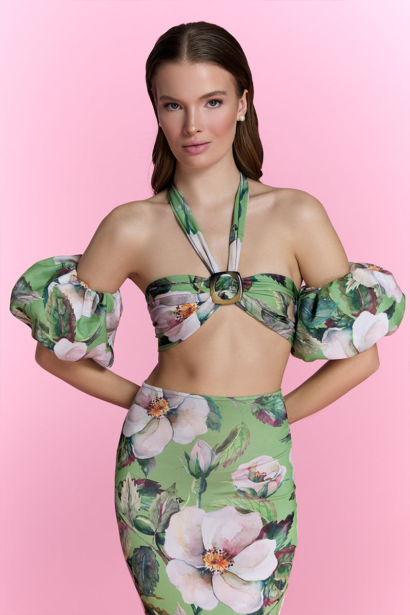 Nur Karaata Oceanette Set co-ords featuring a stylish matching top and pants in soft fabric, perfect for casual or chic wear.