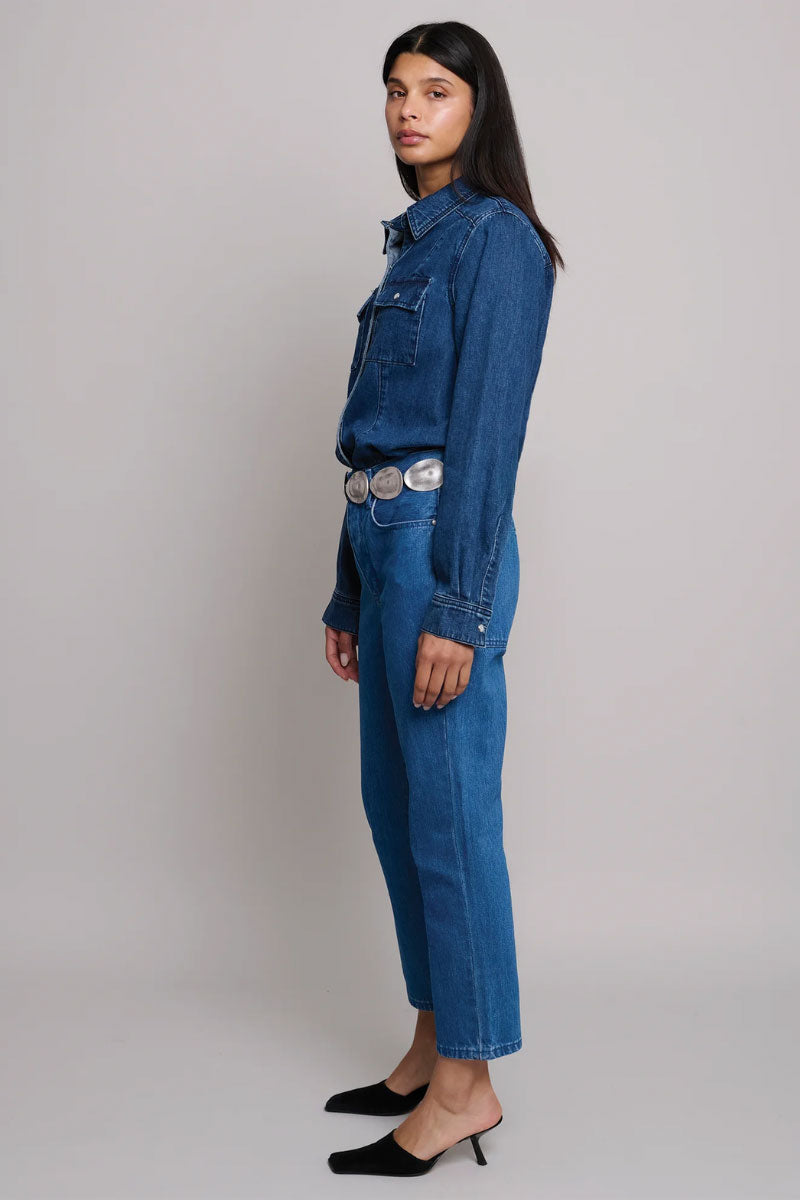 TT Studios Daryl Jean in Main St. - classic denim jeans with a slim fit, shown on a model against a neutral background.