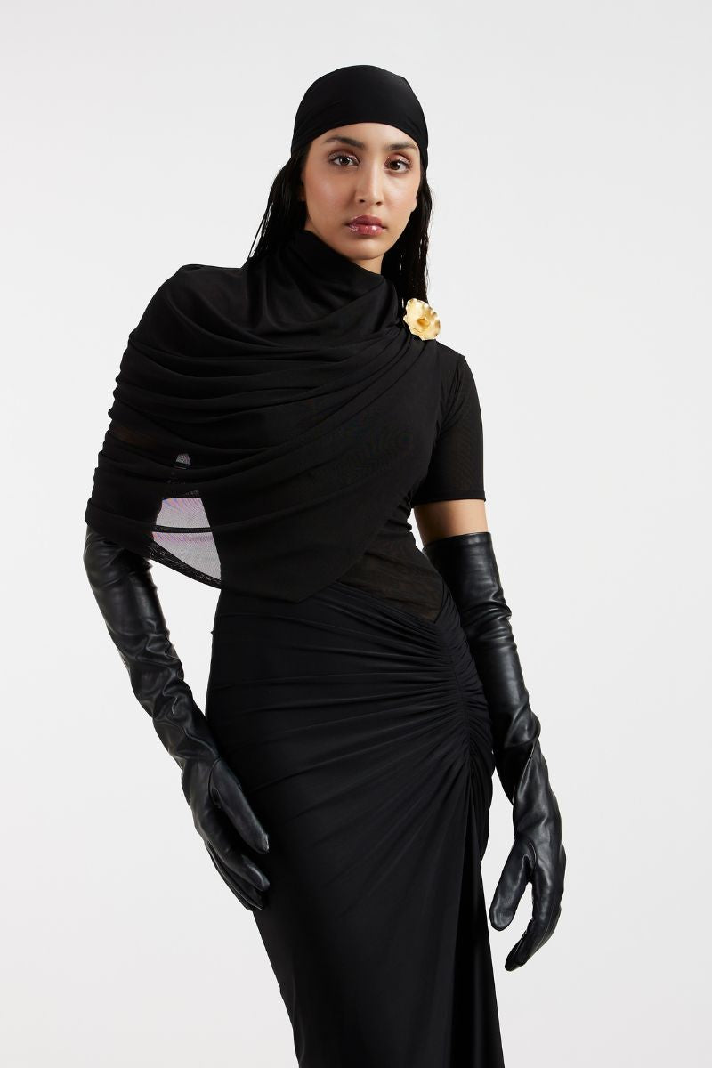 RHEA BLACK MAXI DRESSES - CULT MIA