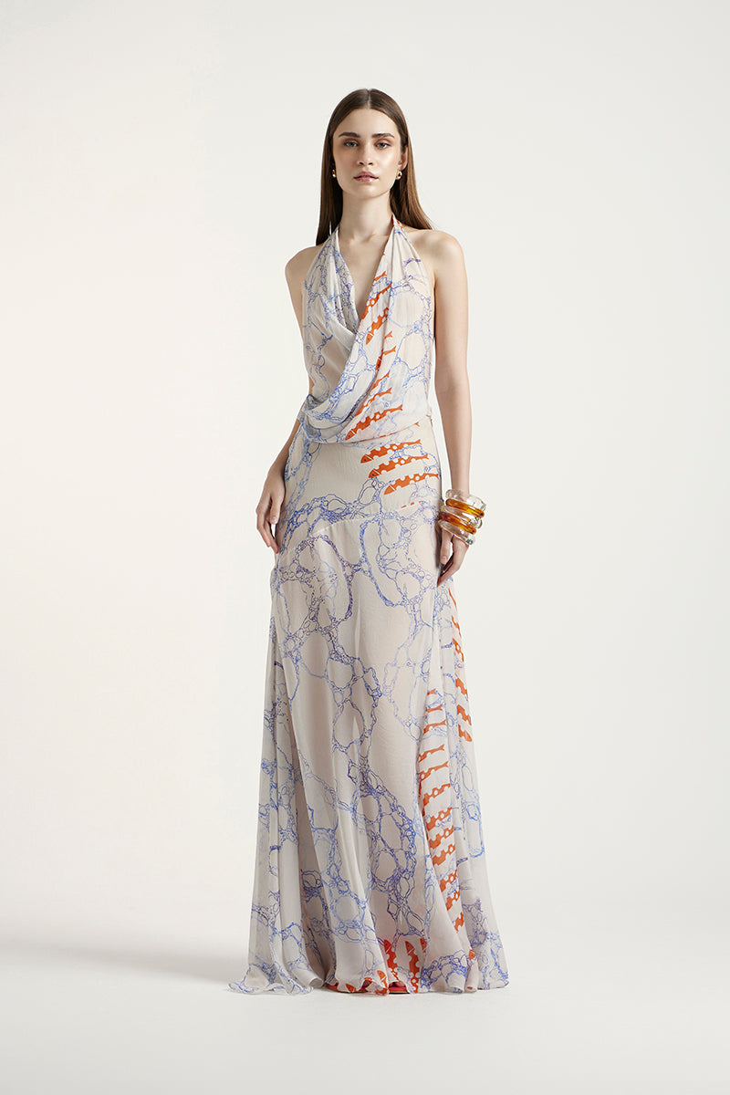 Deme By Gabriella Siena Maxi Dress featuring elegant flowy fabric and a stylish design perfect for summer wear.