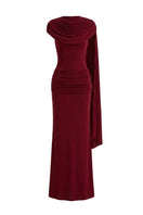 Elegant Bailey gown by Margée Atelier featuring flowing fabric and intricate detailing, perfect for formal occasions.