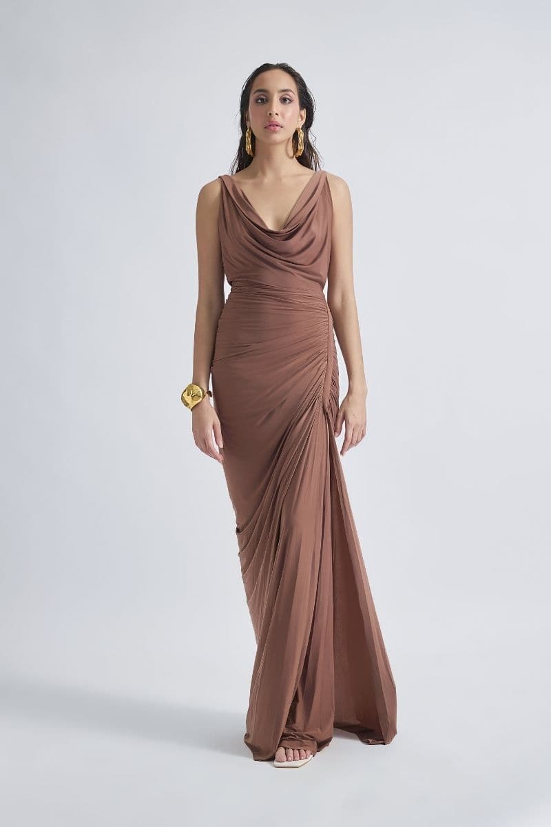 Deme by Gabriella Cult Mia X Deme maxi dress, flowy floral-length dress with ruffled straps and a fitted waist.