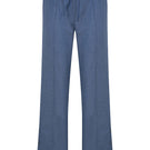 Blue ColoReve sweat pants with elastic waistband and relaxed fit, shown on a model. Comfortable casual pants for everyday wear.