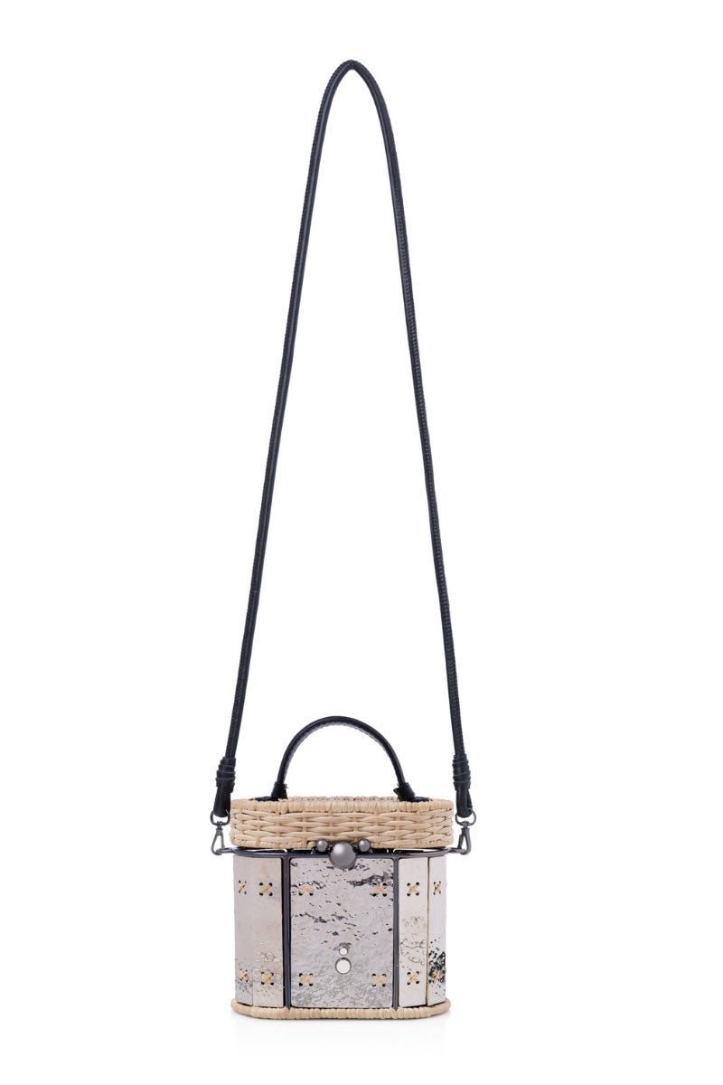 Waiwai Rio Copan bag in Aton color, stylish top handle bag with sleek design and gold hardware on smooth leather.