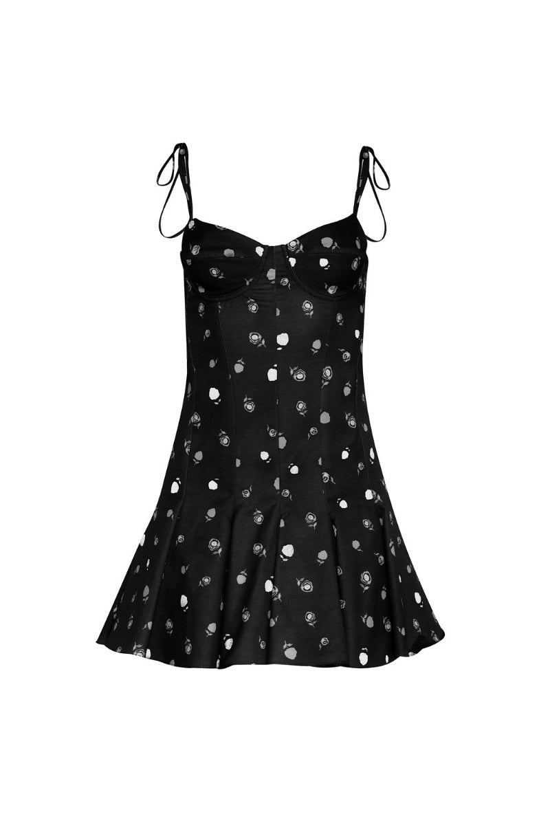 ROSITA MINI DRESS IN BLACK - CULT MIA