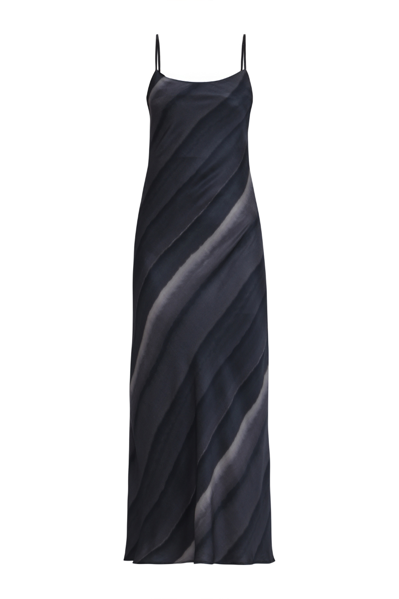 SALERNO SLIP DRESS IN DEEP TIDES - CULT MIA