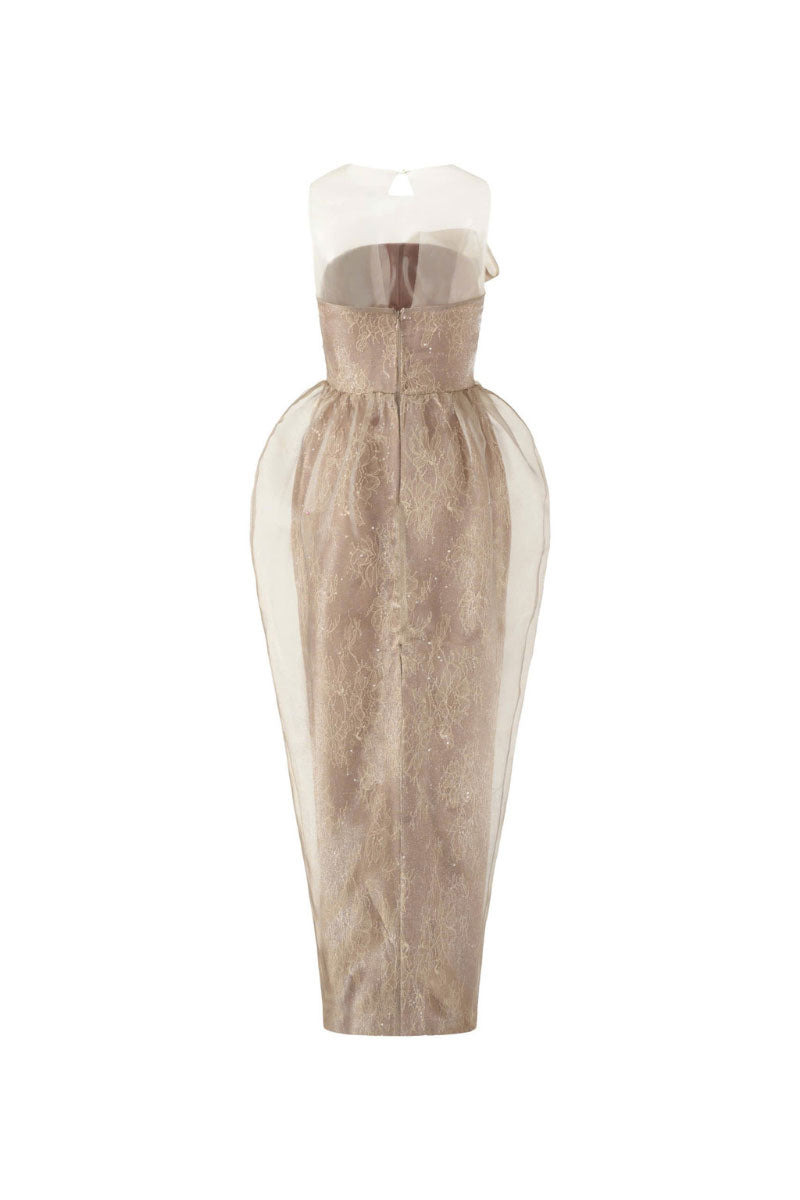 Elegant FLUX dress gown by Arti Apparel featuring a flowing silhouette and stylish design, perfect for special occasions.