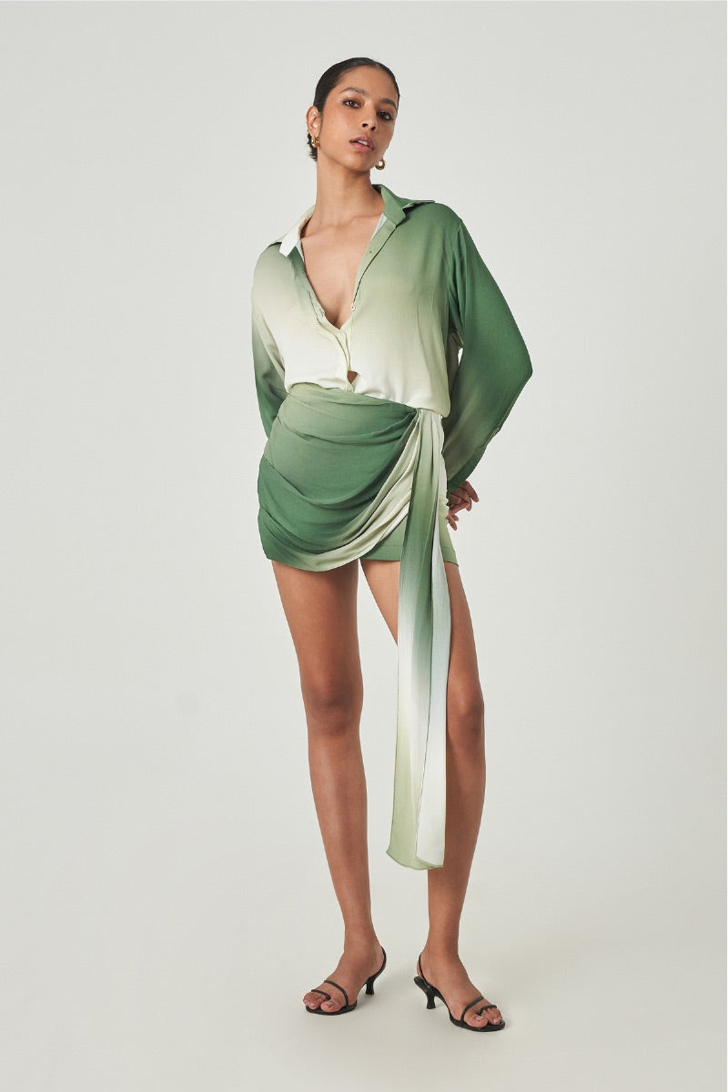 GELA TOP IN SAGE OMBRE - CULT MIA