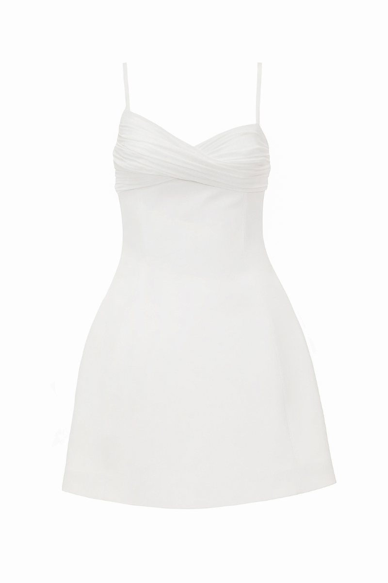 MURMURING MINI DRESS IN WHITE - CULT MIA
