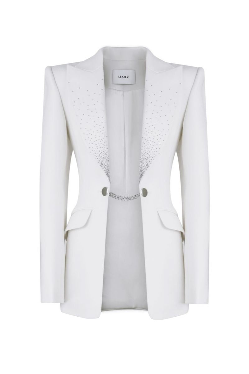 WINDSOR WHITE JACKET - CULT MIA