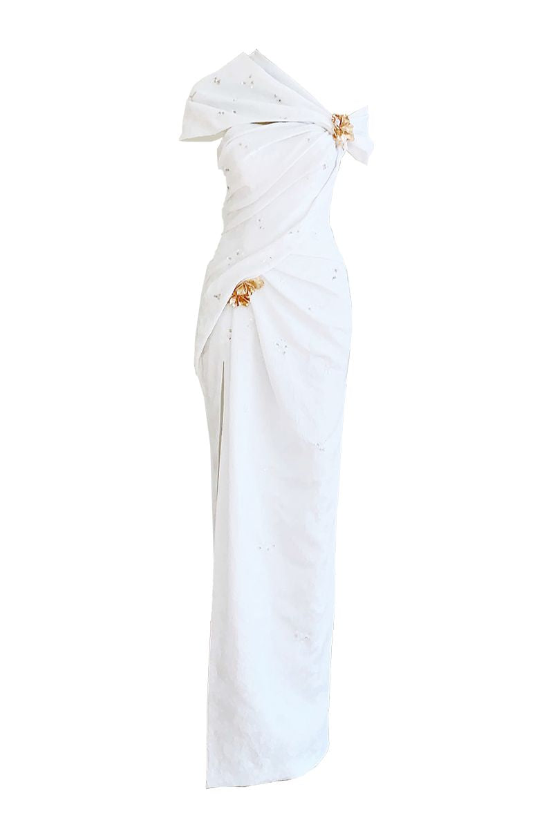 FLORAL LINE MAXI DRESS - CULT MIA