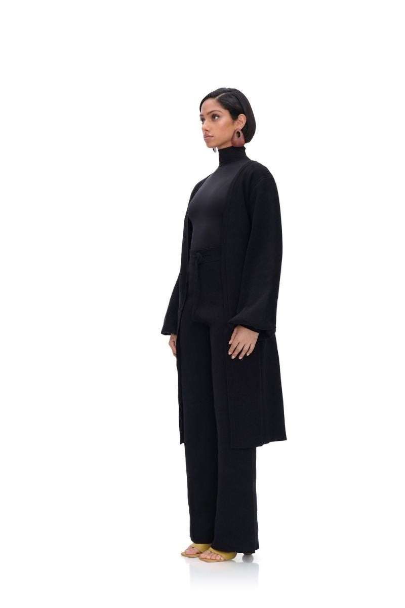 ONA KNIT CARDIGAN IN ONYX - CULT MIA