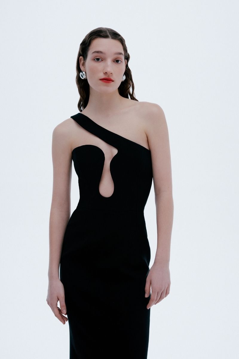 LORNE DRESS IN BLACK - CULT MIA