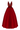 BLISS RED BEADED STRAPS GOWN - CULT MIA