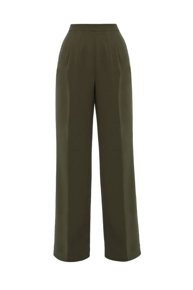 ATTA BOOTCUT PANTS IN OLIVE - CULT MIA