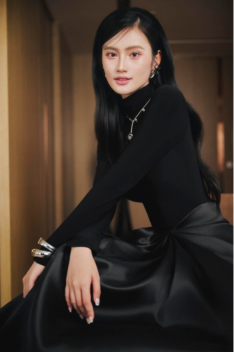 White Plan Cypher Dress, a stylish midi dress with a fitted bodice and flowing skirt, showcased in the image.