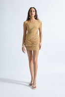 Deme by Gabriella CULT MIA X DEME mini dress in vibrant fabric, featuring a fitted silhouette and stylish design.