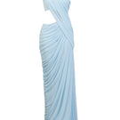 Deme By Gabriella Aurora Blue maxi dress featuring a flowing fabric and elegant design for formal or casual wear.