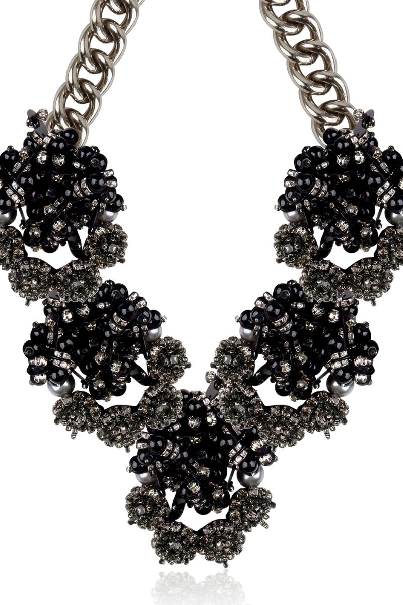 MADELINE BLACK NECKLACE - CULT MIA