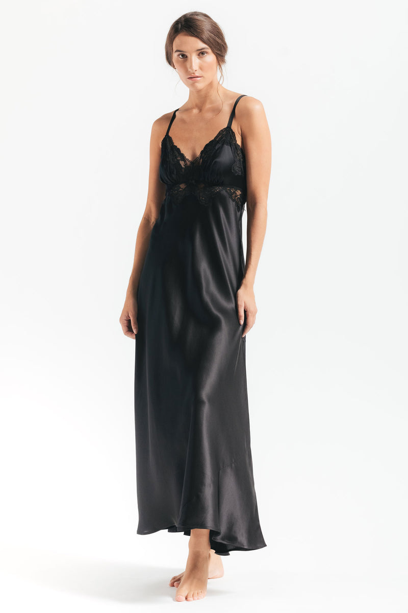 MORGAN VINTAGE LONG SILK GOWN - CULT MIA