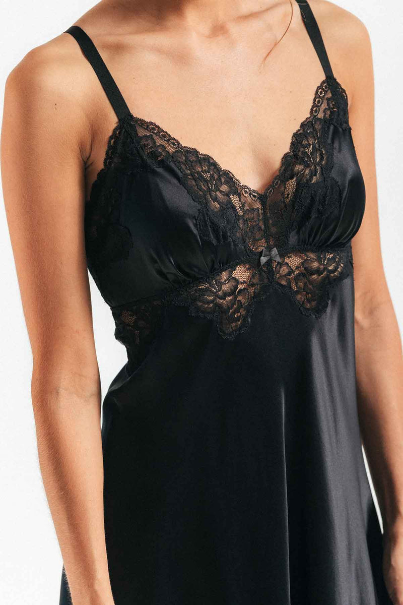 MORGAN VINTAGE LONG SILK GOWN - CULT MIA