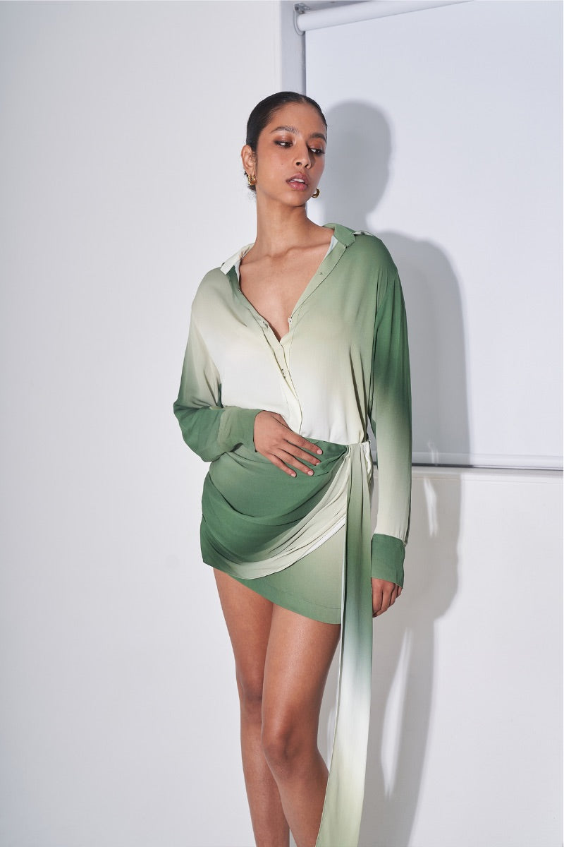 GELA TOP IN SAGE OMBRE - CULT MIA