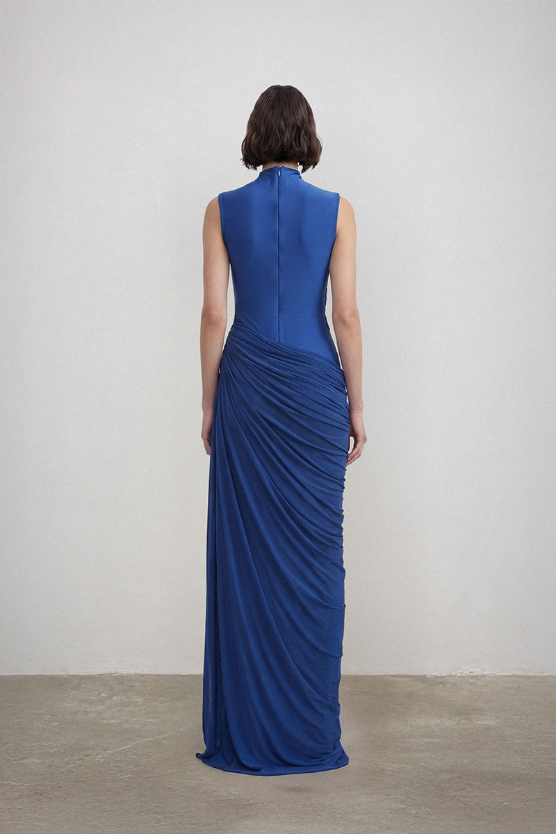 Deme By Gabriella Mimi gown featuring elegant fabric and a flowing silhouette, perfect for formal occasions.