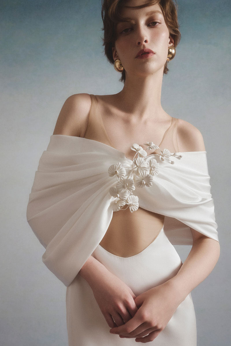 ISOLDE DRAPED DRESS | CULT MIA | White Plan ISOLDE DRAPED DRESS | CULT MIA | White Plan