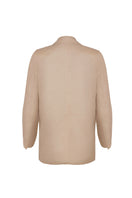 Estefania LOVE blazer in sand color, tailored blazer with structured fit and lapel collar, front button closure, stylish for office or casual wear