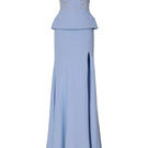 Tarık Ediz Caella Set in Blue Aura co-ords featuring a stylish matching top and pants, perfect for elegant casual wear.