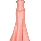 Tarık Ediz peach co-ord set featuring a stylish top and matching bottoms, perfect for fashionable casual wear.