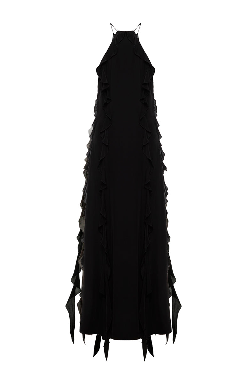 PACIFIC OCEAN DRESS IN BLACK - CULT MIA