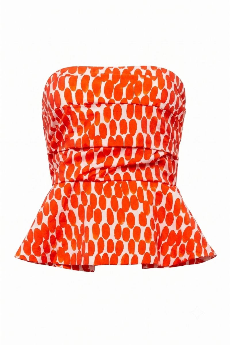 Sisters Fiore Top in Ruby Rush, a stylish women's top with vibrant red color, featuring a chic and comfortable fit.