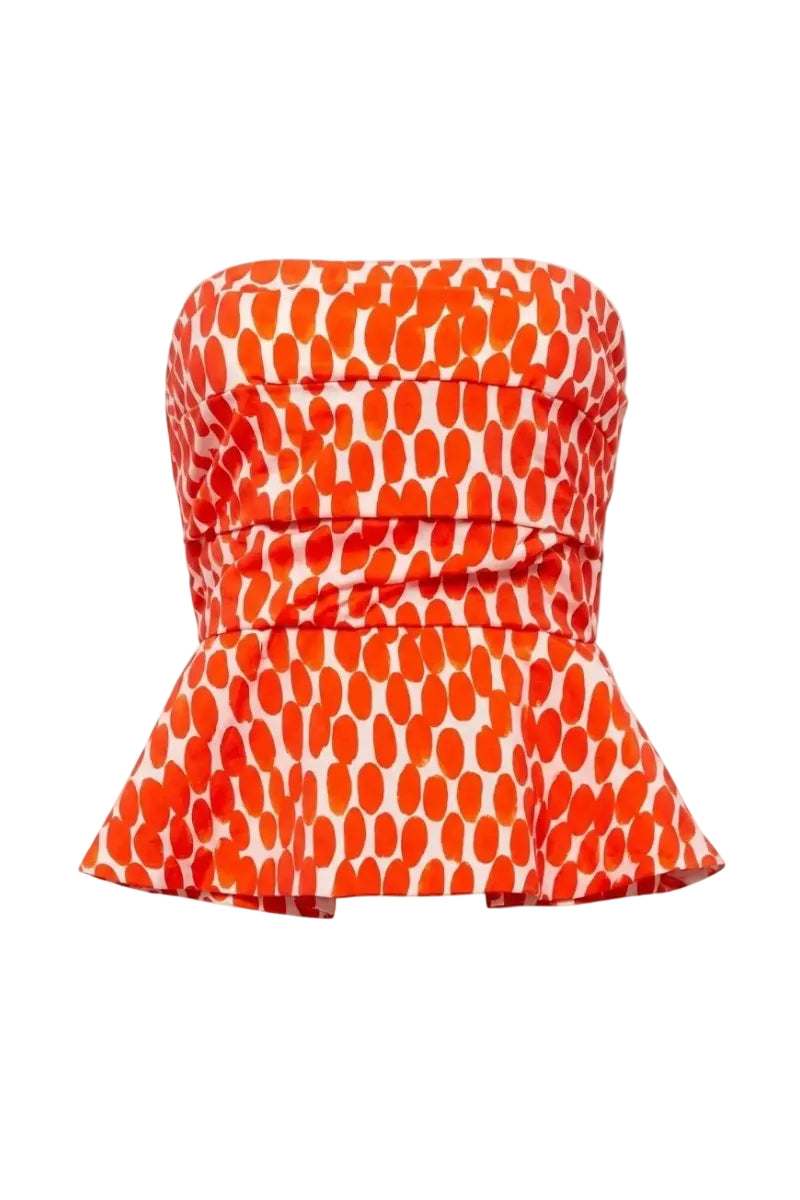 Sisters Fiore Top in Ruby Rush featuring a stylish, vibrant sleeveless design with a high neckline and fitted silhouette.